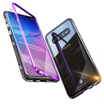 For Samsung S10 5G Magnetic Case Second-Generation Double-Sided Glass Mobile Phone Case Suitable For S10 Metal Frame Case
