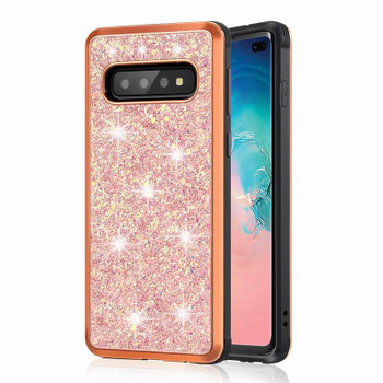 Hybrid Glitter Armor Case for Samsung Galaxy S8 S9 S10 Plus S10E j4 j6 j8 2018 A6 Plus A7 2018 Note 8 9 Shockproof Bling Cover