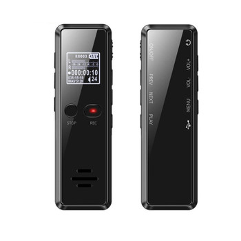Professional Mini Digital Voice Recorder 8G Metal OLED Display 1536Kbps Voice Actived Recorder Long Distance Audio Recorder Pen