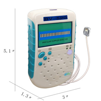 Veterinary Vascular Doppler 9mhz Flat Probe Detect Animal Blood Flow Velocity Vet Doppler Ultrasound BV520 Pet Health Products