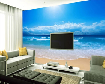 beibehang Custom wallpaper 3d photo murals for living room bedroom ocean sky ocean mural background wall paper papel de parede