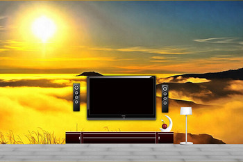 Custom landscape wallpaper,the mountain sunrise clouds murals for the living room bedroom TV background wall luxury 3d wallpaper 