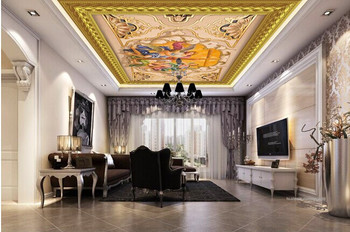 Latest custom 3D large mural ,Classical luxury European oil painting frescoes ,living room tv background bedroom wall wallpape