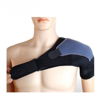 1Pc Single Shoulder Support Bandage Fitness Brace Gym Product Tennis Sport Training Equipment Shoulder Belt Left Shoulder Z16401