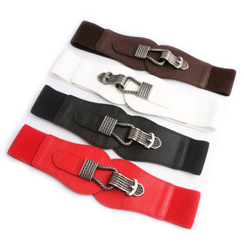 Wholesale Women 7.5cm Wide Stretchy Cinch Waist Belt Trimmer