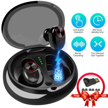 V5 TWS Earphone Waterproof Bluetooth 5.0 Headset Mini TWS Twins V5 Wireless earphone In-Ear Sport Stereo Earphones Earbuds