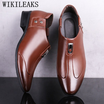 Designer Men Shoes Leather Oxford Shoes For Men Dress Shoes Zapatos De Hombre De Vestir Formal Shoes Men Sapato Social Masculino