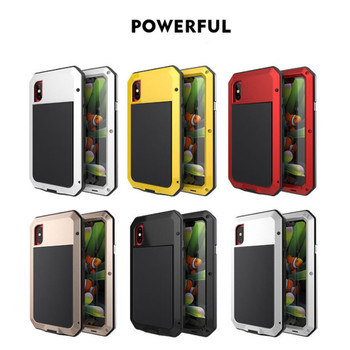 Heavy Duty Protection Doom armor Metal Aluminum phone Case for iPhone 11 Pro Max XR XS MAX 6 6S 7 8 Plus X 5S 5 Shockproof Cover