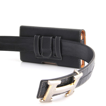 Universal Waist Packs for Men Fashion PU Leather Litchi Grain Belt Pouch 4.7~5.7 inch Mobile Phone Bags Belt Clip Case Waist Bag