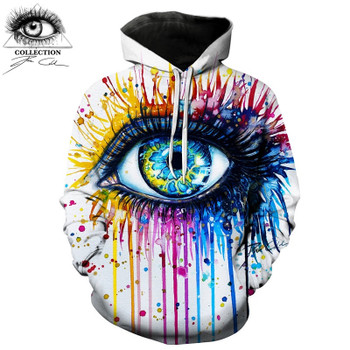 Rainbow eye By Pixie cold art Autumn Sweatshirts Men Hoodies 3d Printing Pullover Funny Tracksuits Streetwear Hoody ZOOTOP BEAR 