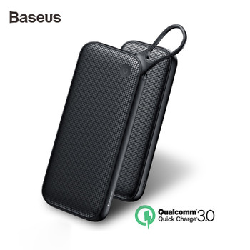Baseus PD QC3.0 20000mAh Power bank 5V3A Quick Charger For iPhone Samsung 2 USB Power Bank Type C Charger Powerbank For Laptop