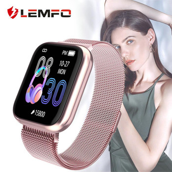 LEMFO Women Smart Watch Waterproof Heart Rate Blood Pressure Monitoring Pedometer Men Women Smartwatch for Android Apple iPhone