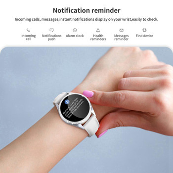LEMFO Women Smart Watch IP68 Waterproof For Iphone Android Phones Heart Rate Blood Pressure Monitor Gift for Ladies Women