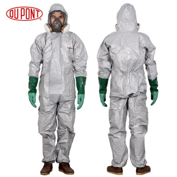 DU PONT Pro Safety Clothing Protective Coverall Chemicals Protective Clothing Sulfuric Acid Alkali Safety Coverall Chemical Suit