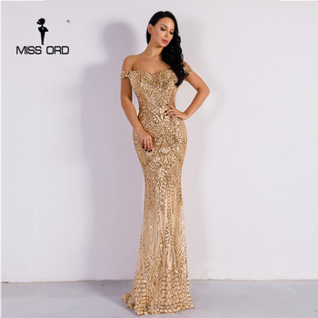 Missord 2020 Sexy bra party dress sequin maxi dress FT4912