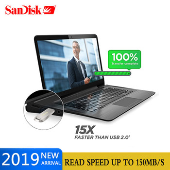 SanDisk USB Flash Drive 16GB 32GB 64G 128G 256G CZ74 150 MB/S USB 3,1 ULTRA Luxe la memoria stick Pen Drives disco Flash U disco