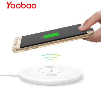 Yoobao Wireless Charger Fast Charging Pad Mobile Phone Qi-Enabled Devices Charger For Samsung S8 S7 Edge For iPhone X 8 8 Plus