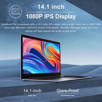 2020 NEW ARRIVAL CHUWI HeroBook Pro 14.1 inch 1920*1080 IPS Screen Intel N4000 Processor DDR4 8GB 256GB SSD Windows 10 Laptop