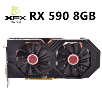 NEW XFX RX 590 8GB 256bit GDDR5 8000Mhz 2304 1580MHz OC1600MHz desktop pc gaming graphics cards video card RX590 GDDR5