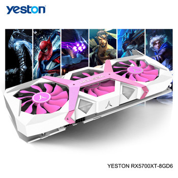 Yeston Radeon RX 5700 XT GPU 8GB GDDR6 256bit 7nm Gaming Desktop computer PC Video Graphics Cards support DP/HDMI PCI-E X16 3.0