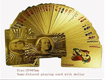 Opel Gold Plastic Playing Cards - Pack of 4