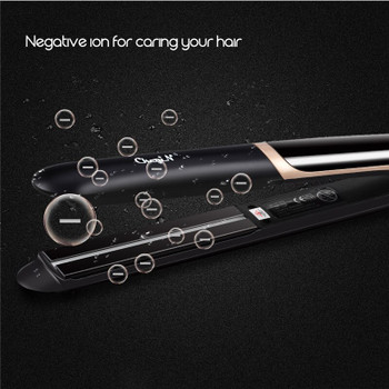 2 in 1 Tourmaline Ceramic Far-Infrared Hair Straightener Curler Curling Straightening Wide Plate Flat Iron Styling Tools 33 