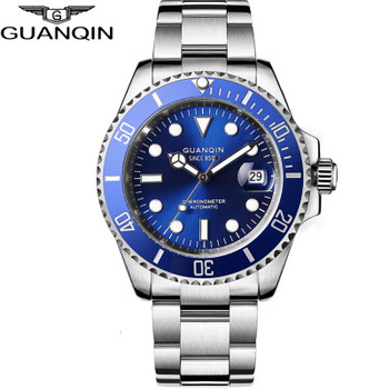 GUANQIN 2020 Japan Movement Automatic Diving Watch Waterproof Men Mechanical Watch Top Brand Ceramics Sapphire Relogio Masculino