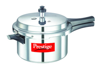 Prestige Popular Aluminium Pressure Cooker, 4 Litres, Silver
