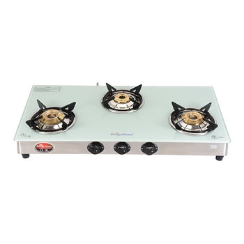 SURYA FLAME 3B WHITE PEARL SS NA GAS STOVE