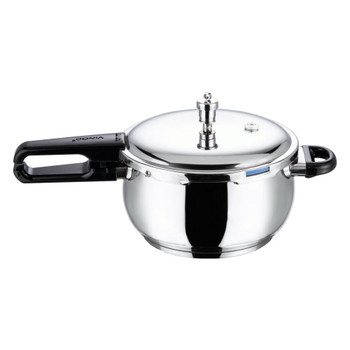 Vinod 18/8 Stainless Steel Splendid Plus Pressure Cooker - 3.5 Ltr (Induction Friendly)