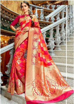 New Hit Design Saree With Jari Boder Blouse 