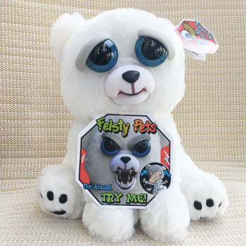 Original Feisty Pets Stuffed Attitude Plush Toys Soft Stuffed Scary Face Animal Doll Christmas Gift