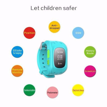 Q50 GPS Smart Kid Safe smart Watch SOS Call Location Finder Locator Tracker for Child Anti Lost Monitor Baby Son Wristwatch