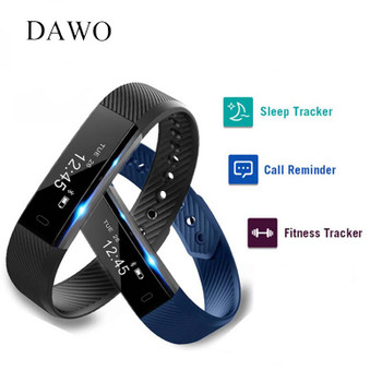 DAWO Fitness Bracelet Smart Band Activity Tracker OLED Screen Pedometer Sleep Monitor Android IOS Smartband PK S2 xiao mi band 2