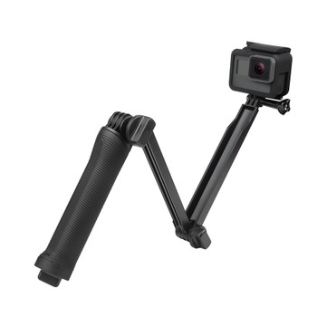 SHOOT Waterproof 3 Way Grip Monopod For Gopro Hero 5 3 4 Session SJ4000 Xiaomi Yi 4K Camera Go Pro Selfie Stick with Tripod Kits