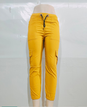 New 2021 Beautiful and Hot Looking for Toko Pent with Cargo Style-Yellow (Size-34)