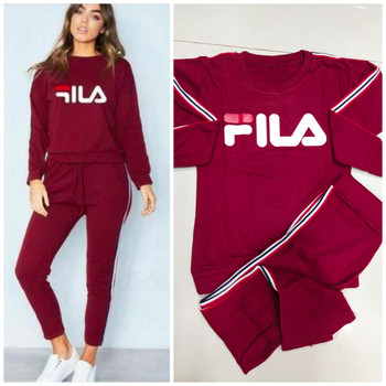 Presenting 2021 Hot looking Stylish Rib Cotton Red Tracksuits (Size-L)