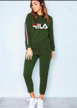 Presenting 2021 Hot looking Stylish Rib Cotton Green Tracksuits (Size-M)