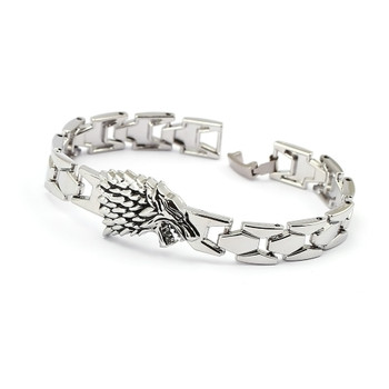 Game of Thrones Bracelet Song of ice fire Stark Chain Link Charm Bracelets Bangle Cosplay Jewelry Men Women pulseira masculina