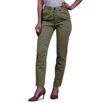 New 2021 Presenting Beautiful Pure Cotton Ladies Pant-Green-Size-L
