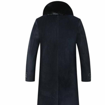 Coat Old Mens Cardigan Warm Outwear Single Breasted Casual Fathers Clothing Winter Thick Mens