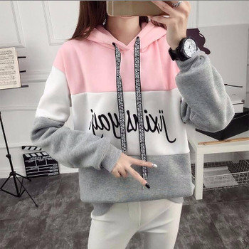 2019 female autumn winter casual letter print new pullovers women hoodies casual floral o-neck Cotton Full sweatshirts Coats
