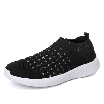 2021 Summer Casual Shoes Women Comfortable Sock Sneakers Female Outdoor Walking Footwear Woman Breathable Flying Woven Trainers