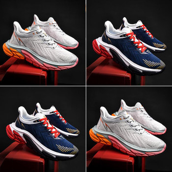 2021 Men Shoes comfortable Sneakers Breathable Mesh Training Sport casual shoes Outdoor Running Shoes Trend Walking
