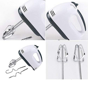 Scarlett Electric 7 Speed Hand Mixer with 4 Pieces Stainless Blender Bitter for Cake/Cream Mix Food Blender 