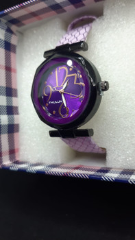 New Fhulun Light Purple Watch For women Luxury Leather Quartz Watch
