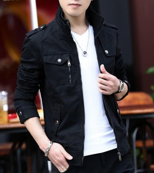 Mens Military Theme Short Jacket Mens Military Theme Short Jacket