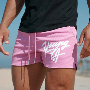 2025 Young LA Trendy Beach Shorts - Pink