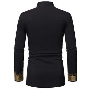 LR Boxy Utility Men's Bronzing African Style Turkish Ouma Celebrity Shirt