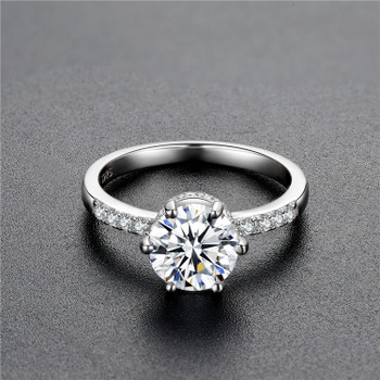 Qings Butterfly Ring 925 Sterling Silver Open White CZ Ring With Cheap Price